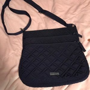 Vera Bradley "iconic hipster" triple zip bag